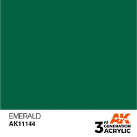 AK Interactive Emerald 3G Acrylic Paint 17ml Bottle