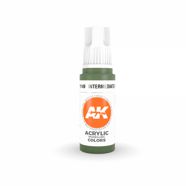 AK Interactive 3rd Gen Acrylic Intermediate Green 17ml