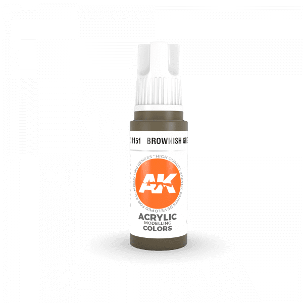 AK Interactive 3rd Gen Acrylic Brownish Green 17ml