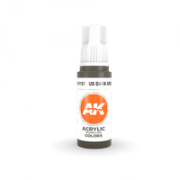 AK Interactive US Dark Green 3G Acrylic Paint 17ml Bottle