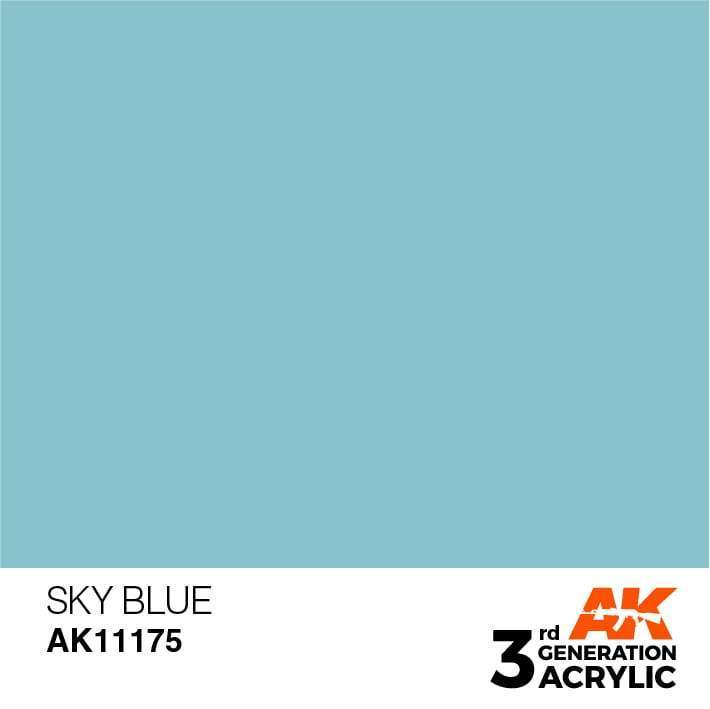 AK Interactive 3rd Gen Acrylic Sky Blue 17ml