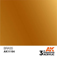 AK Interactive 3rd Gen Acrylic Brass 17ml