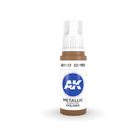 AK Interactive Copper Metallic 3G Acrylic Paint 17ml Bottle