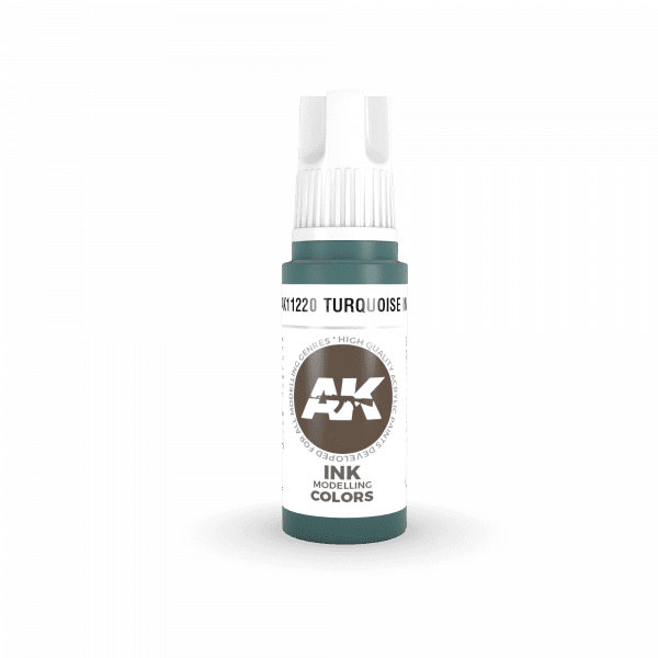 AK Interactive 3rd Gen Acrylic Turquoise INK 17ml