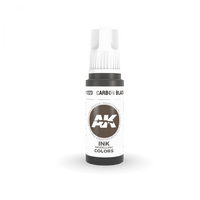 AK Interactive 3rd Gen Acrylic Carbon Black INK 17ml