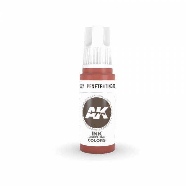 AK Interactive 3rd Gen Acrylic Penetrating Red INK 17ml