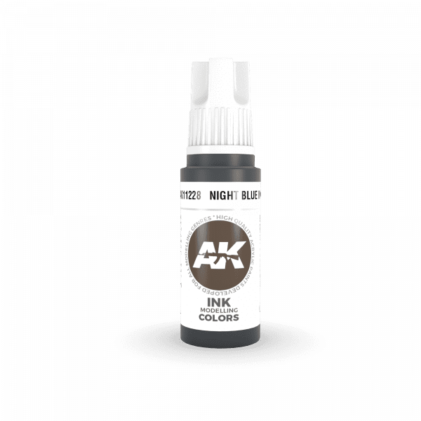 AK Interactive 3rd Gen Acrylic Night Blue INK 17ml