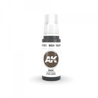AK Interactive 3rd Gen Acrylic Night Blue INK 17ml
