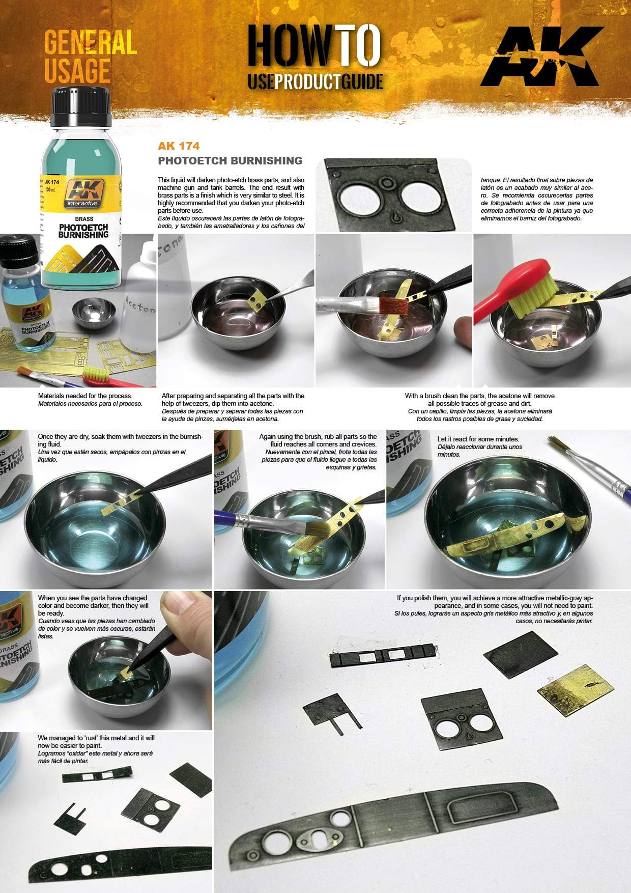 AK Interactive Brush Photoetche Burnishing