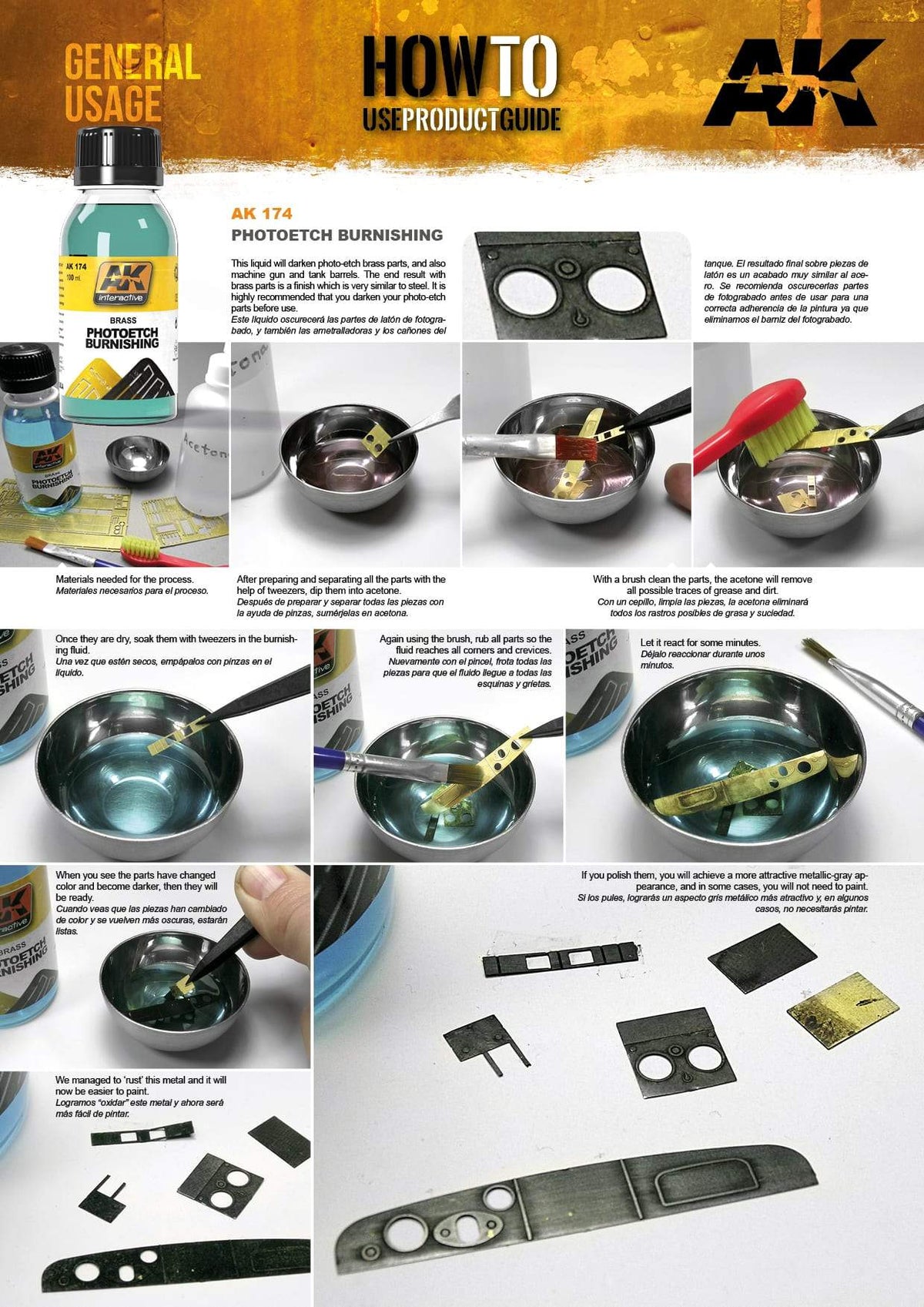 AK Interactive Brush Photoetche Burnishing