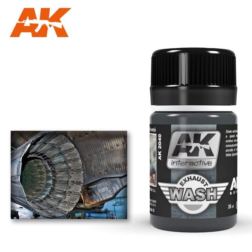 AK Interactive Air Series Exhaust Wash Enamel 35ml Bottle
