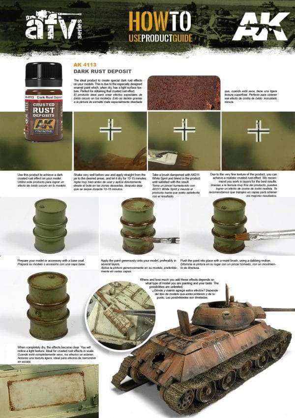 AK Interactive Dark Rust Deposit