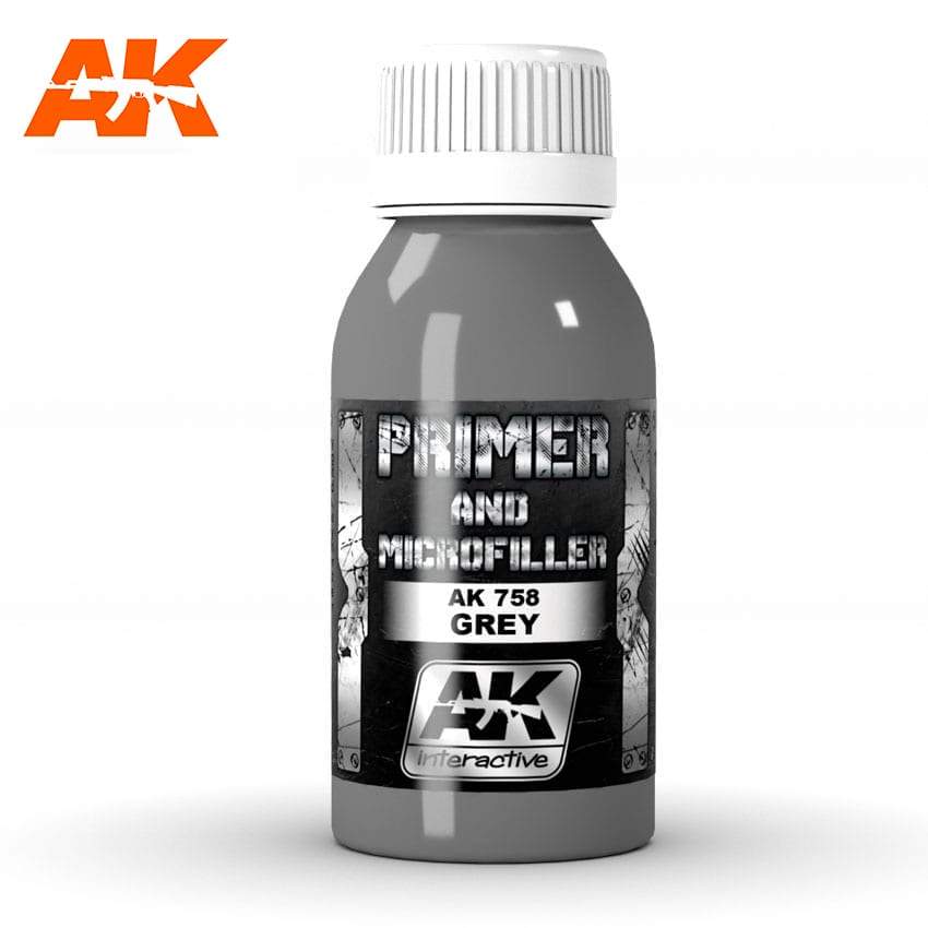AK Interactive Grey Primer and Microfiller 100ml