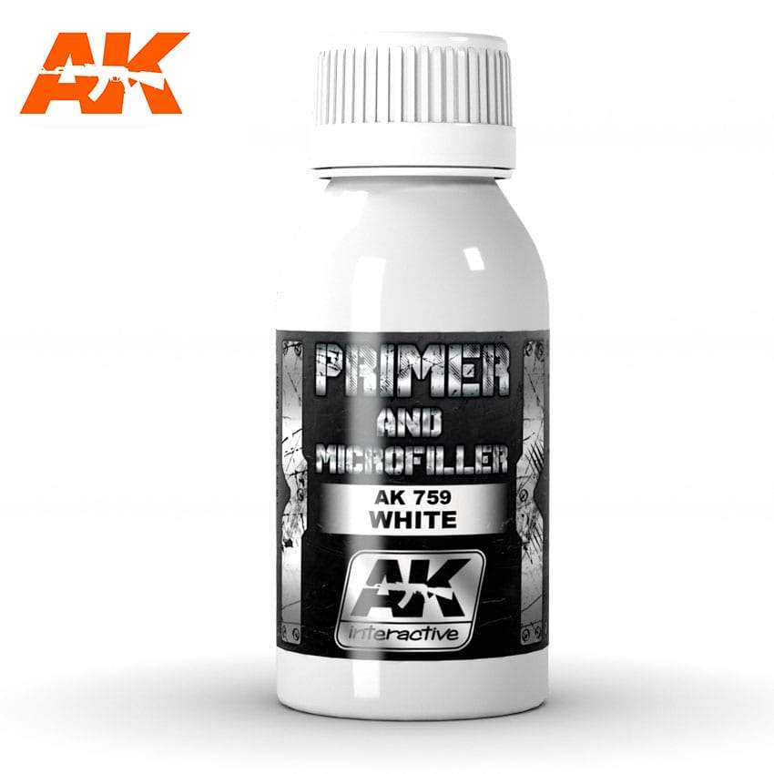 AK Interactive White Primer and Microfiller 100ml