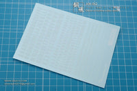 Decel of Outline Letter white AW-062