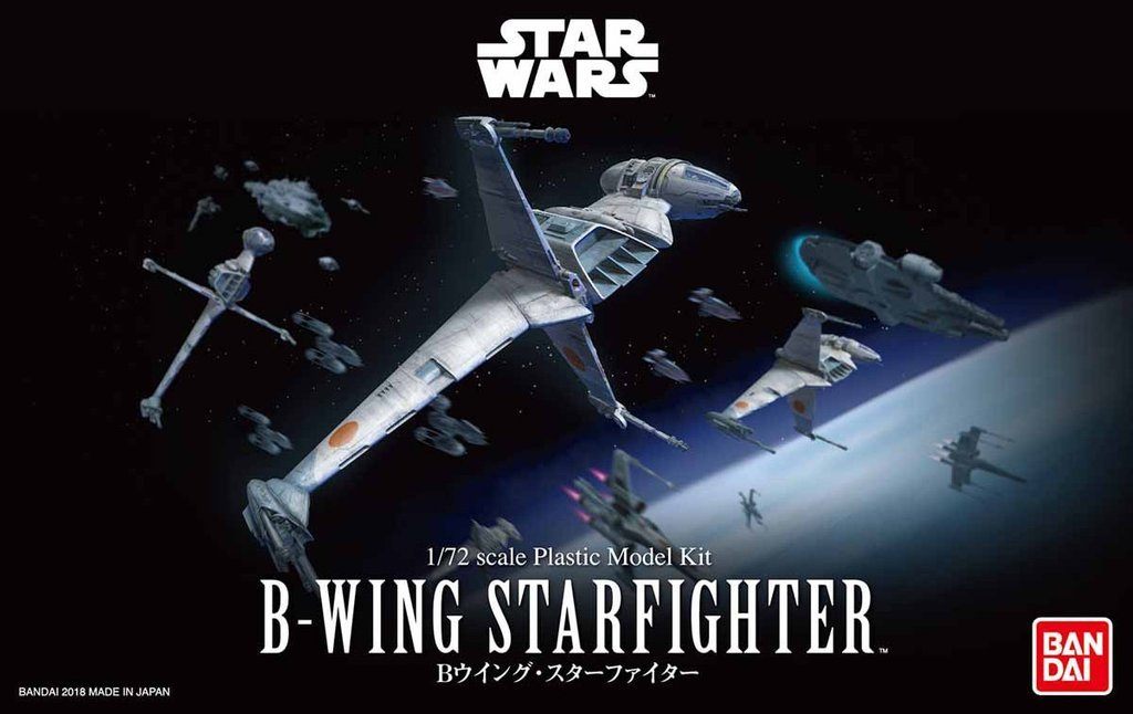B-Wing Starfighter "Star Wars", Bandai Star Wars 1/72 Plastic Model