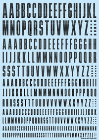 CND Decal Alphabet Dark Gray(1pc)