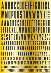 CND Decal Alphabet Dark Gray(1pc)