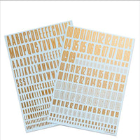 CND Decal Alphabet Gold(1pc)