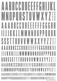 CND Decal Alphabet Gray(1pc)