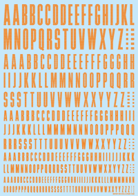 CND Decal Alphabet Orange(1pc)