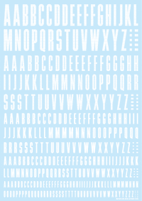 CND Decal Alphabet White(1pc)