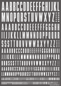 CND Decal Alphabet White(1pc)