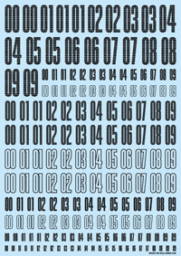 CND Decal Number Dark Gray(1pc)