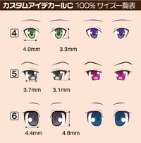 Custom Eye Decal 1/12 4-C(1pc)