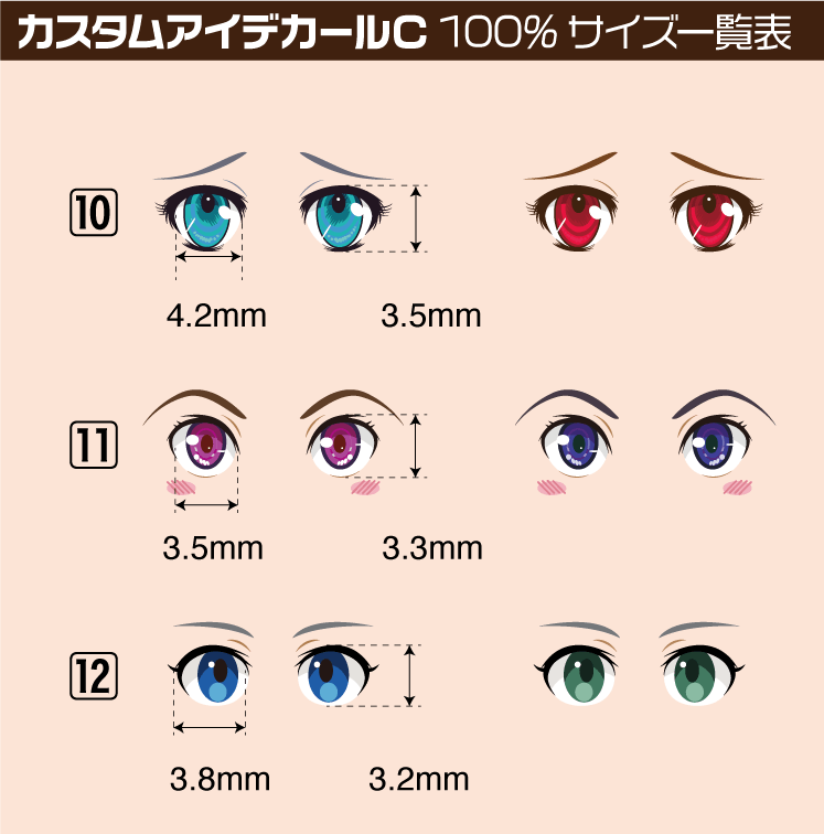 Custom Eye Decal 1/12 10-B(1pc)