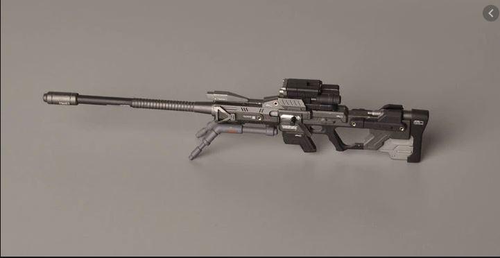 Moto King Unpainted Unassembled Assault weapon set ( LED unit included ) for 1/100 Gundam & 1/6 humanoid model Mobile Suit