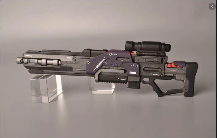 Moto King Unpainted Unassembled Assault weapon set ( LED unit included ) for 1/100 Gundam & 1/6 humanoid model Mobile Suit