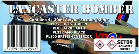 SET09 LANCASTER BOMBER Colour Set