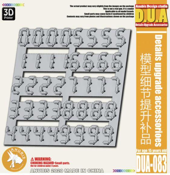 D.U.A Details Upgrade Accessories DUA-83 Numbers