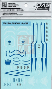 PG 00R Water Slide Decal