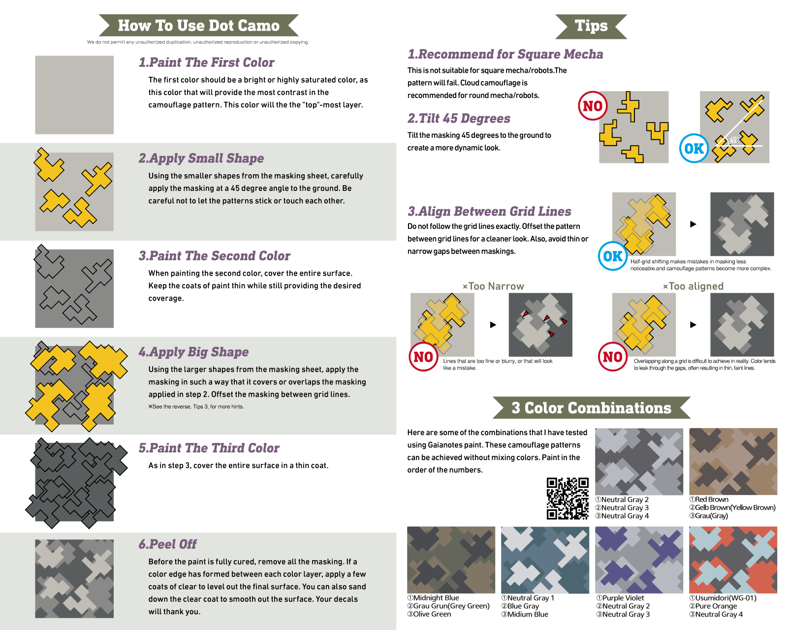 Precut Dot Camouflage Masking L(3pcs)