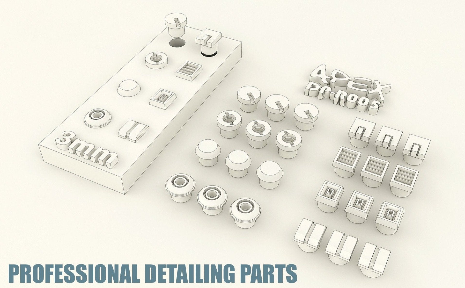 Apex Detailing Parts DP-R005 Minus Mold Detail Parts