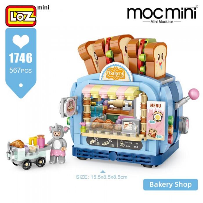 LOZ Moc Mini 1746 Bakery Shop