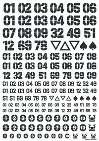 DZ Number Decal Dark Grey(1pc)