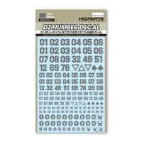 DZ Number Decal Grey(1pc)