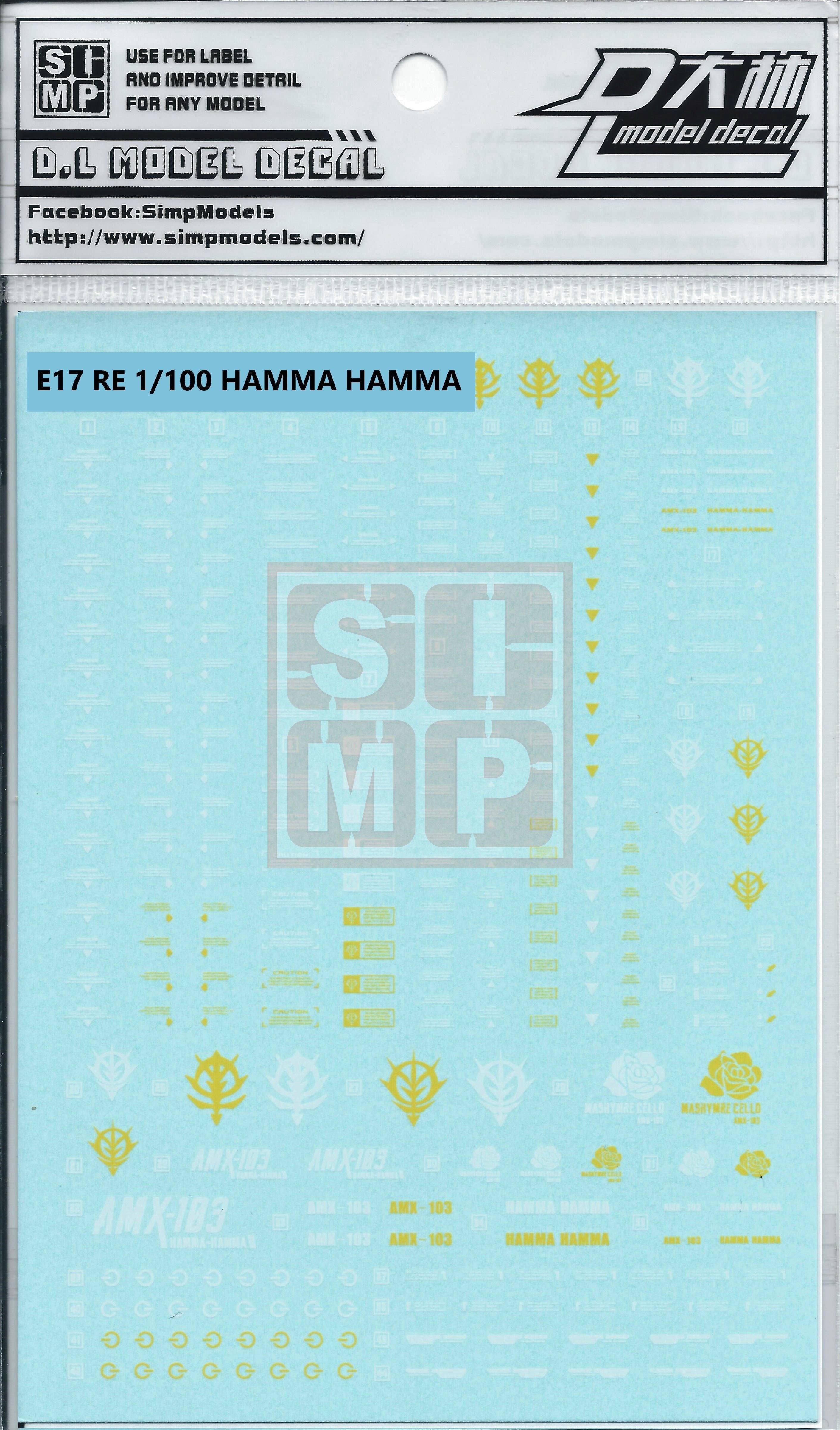 RE Hamma Hamma Water Slide Decal