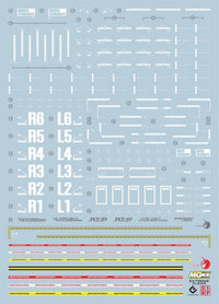E36 MGEX Unicorn Gundam (Extreme Clear) Decal Sheet