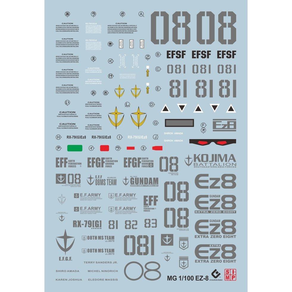 E39 MG Gundam EZ-8 Decal Sheet