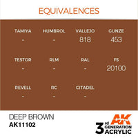 AK Interactive 3rd Gen Acrylic Deep Brown 17ml