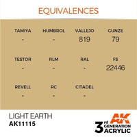 AK Interactive Light Earth 3G Acrylic Paint 17ml Bottle