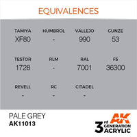 AK Interactive Pale Grey 3G Acrylic Paint 17ml Bottle