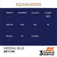 AK Interactive Imperial Blue 3G Acrylic Paint 17ml Bottle