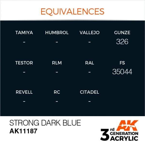 AK Interactive 3rd Gen Acrylic Strong Blue 17ml