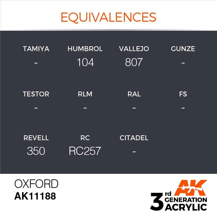 AK Interactive Oxford 3G Acrylic Paint 17ml Bottle