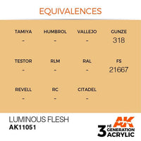 AK Interactive Luminous Flesh 3G Acrylic Paint 17ml Bottle